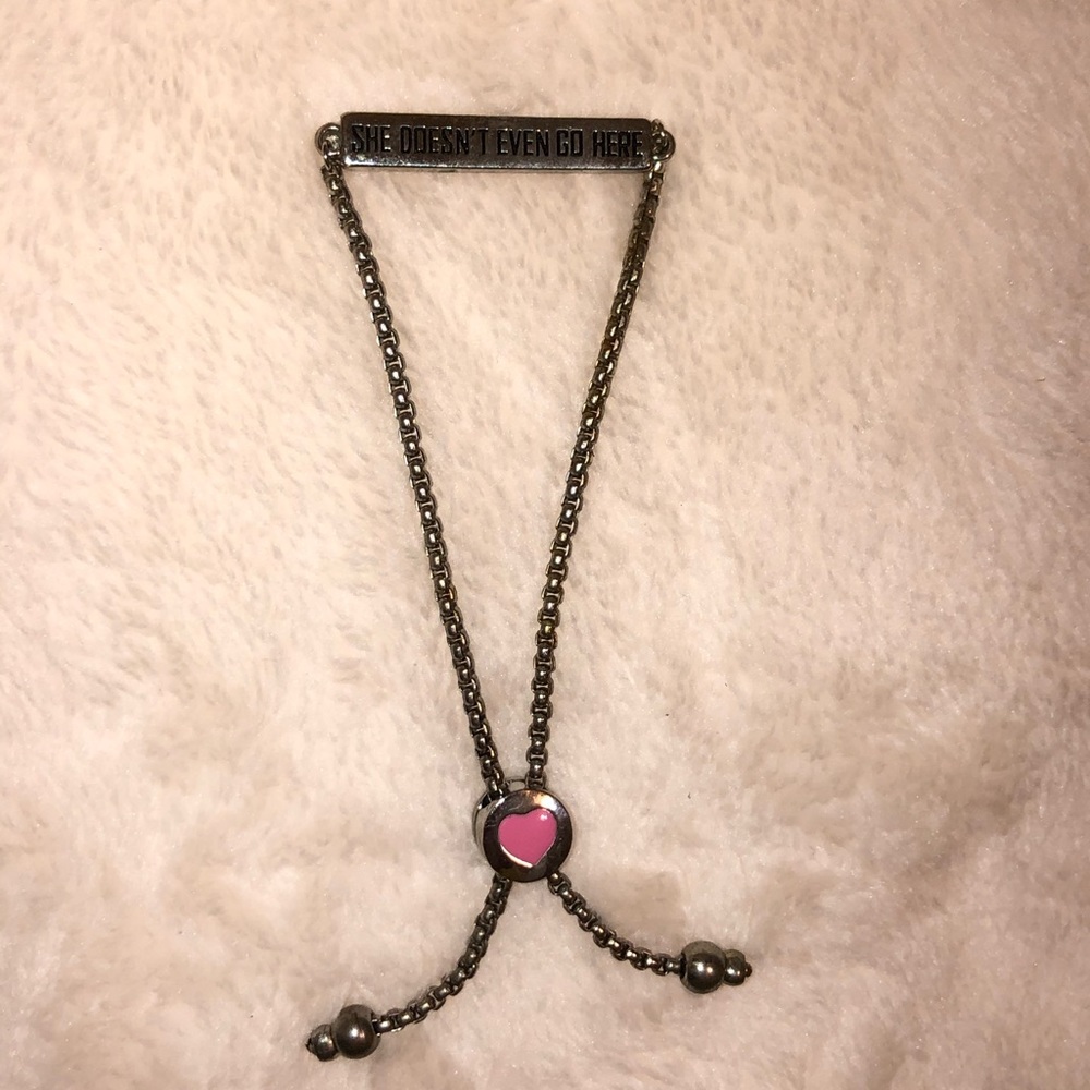 MEAN GIRLS “she doesn’t even go here” bracelet